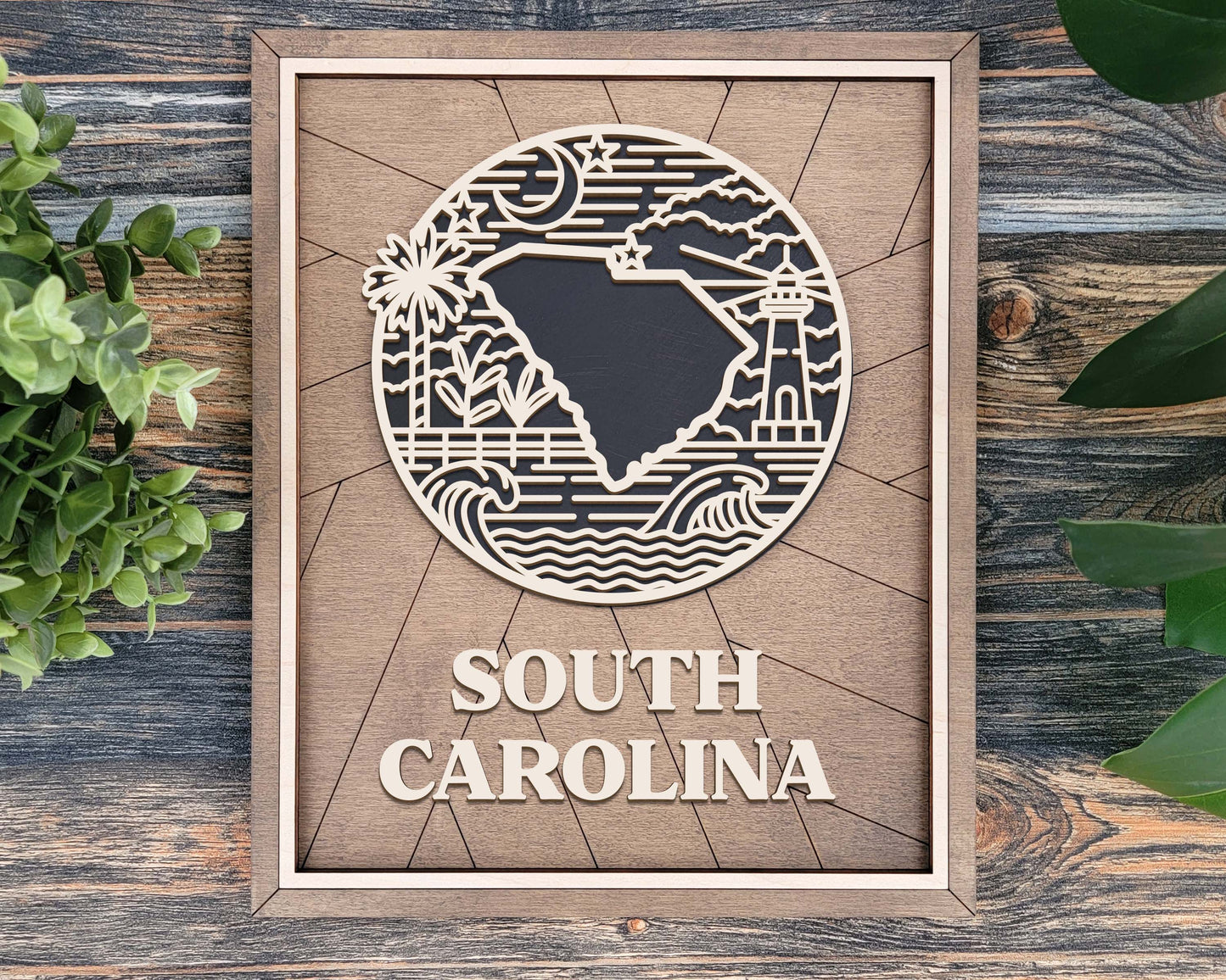 South Carolina Heritage Frame Pop Sign