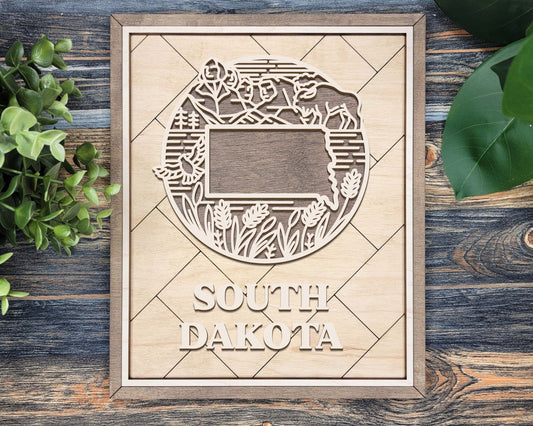 South Dakota Heritage Frame Pop Sign