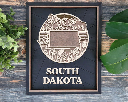 South Dakota Heritage Frame Pop Sign