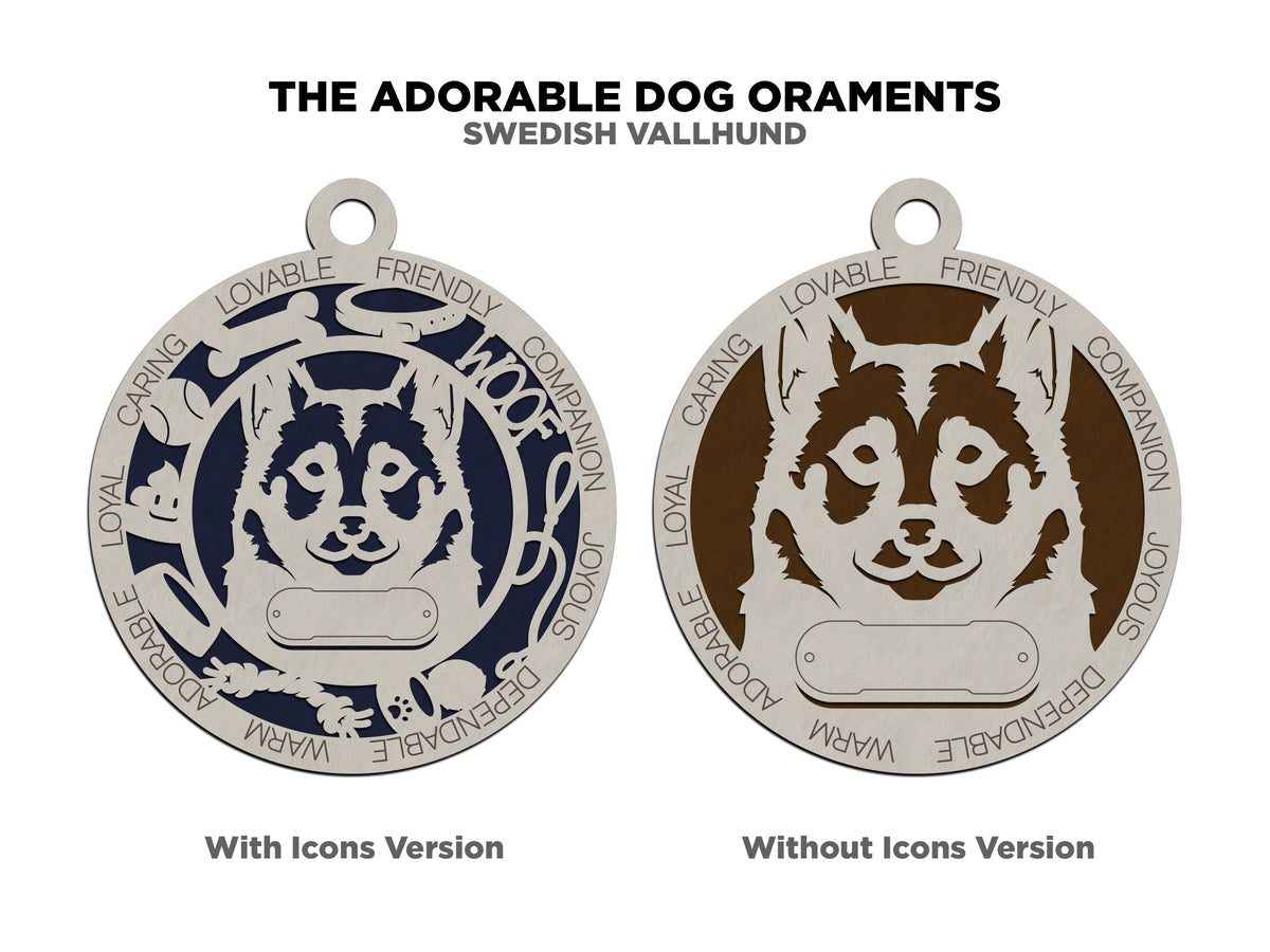 Swedish Vallhund Dog Ornament (148)