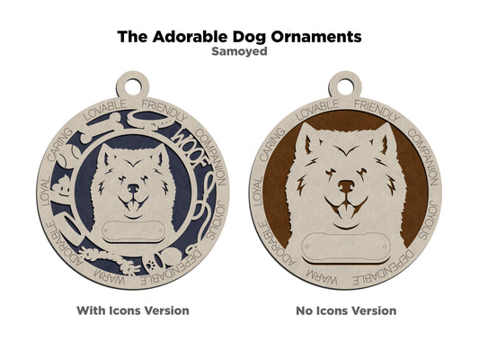 Samoyed Dog Ornament (131)