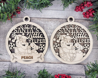 Pawsome Ornament - Santa's Little Yelper