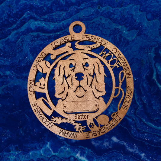 Setter Dog Ornament (136)