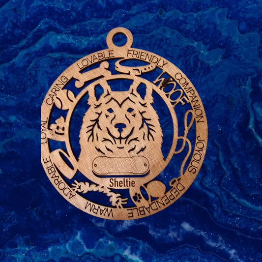 Sheltie Dog Ornament (138)