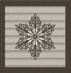 Snowflake 1 Ornamental Outline Frame