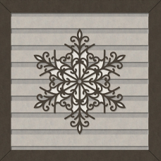 Snowflake 2 Ornamental Outline Frame