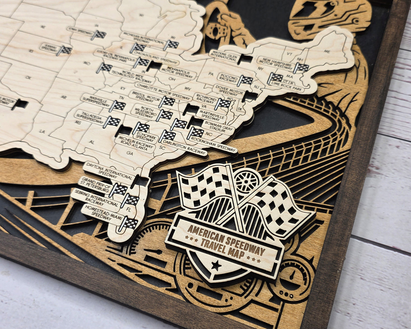 American Speedway Tracker Map