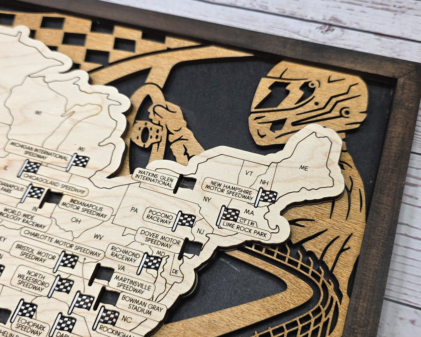 American Speedway Tracker Map