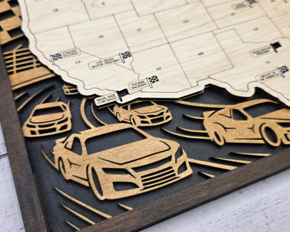 American Speedway Tracker Map