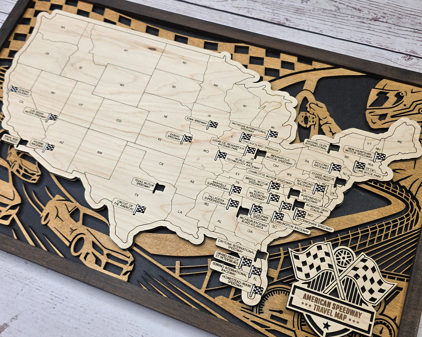 American Speedway Tracker Map