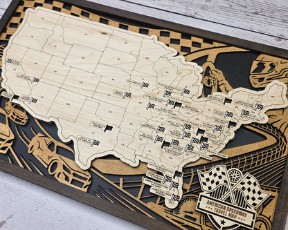 American Speedway Tracker Map