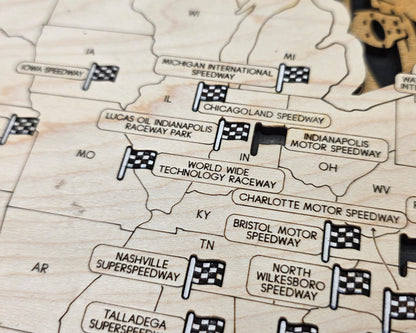 American Speedway Tracker Map