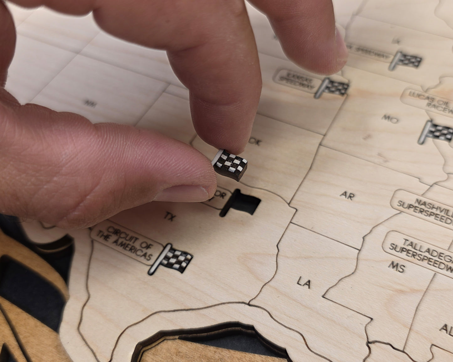 American Speedway Tracker Map