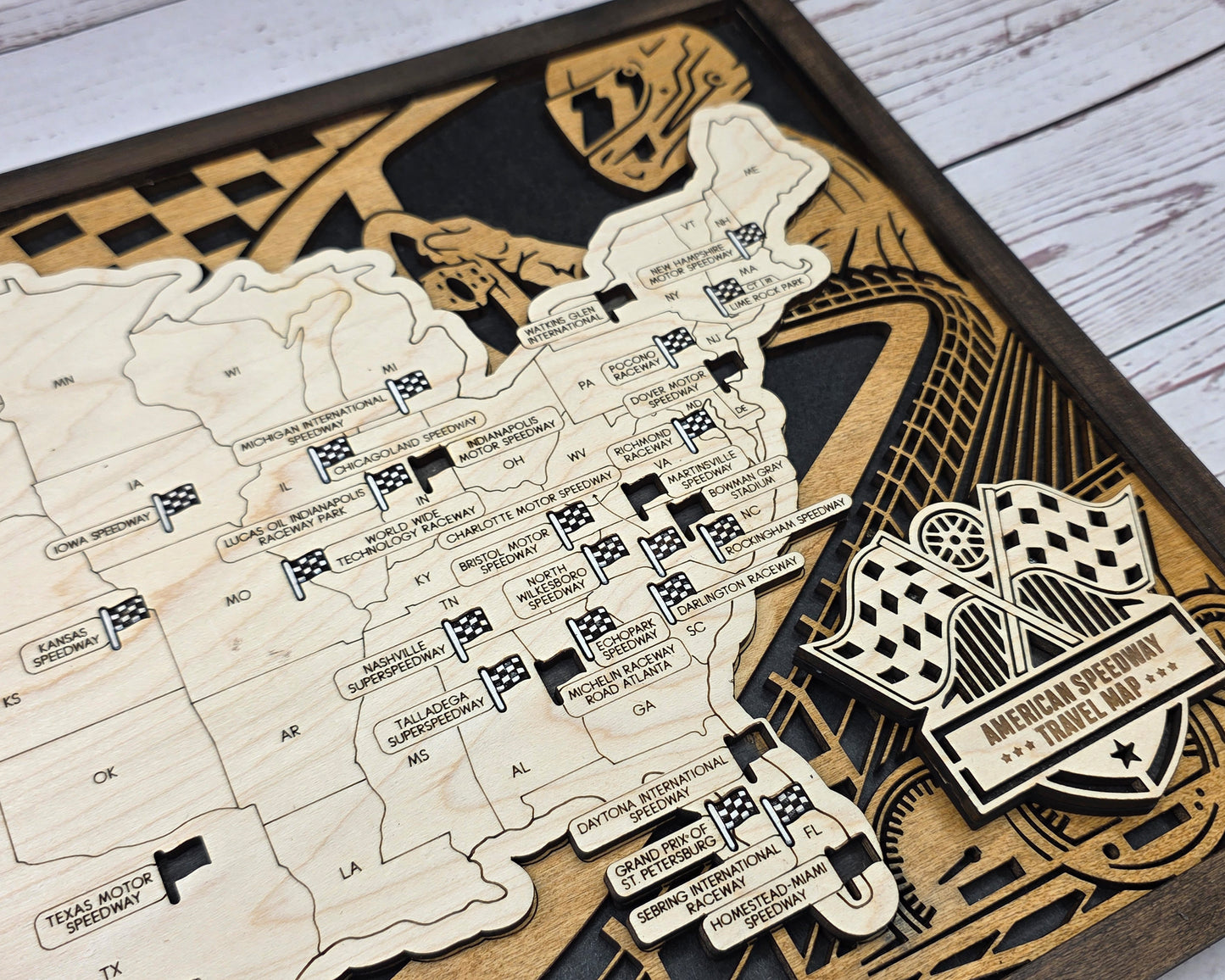American Speedway Tracker Map
