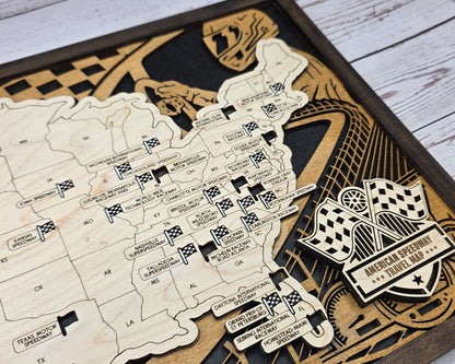 American Speedway Tracker Map
