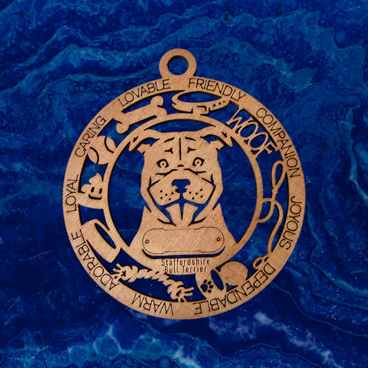 Staffordshire Bull Terrier Dog Ornament (146)