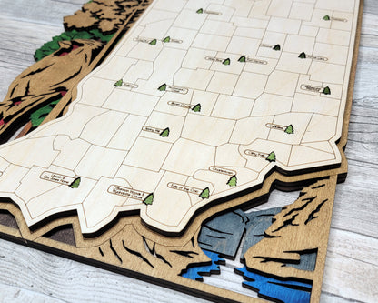 Indiana State Park Map