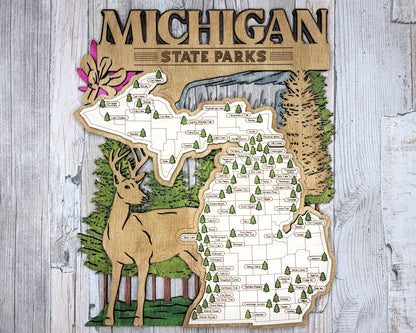 Michigan State Park Map