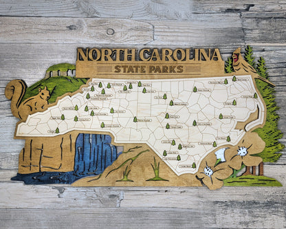 North Carolina State Park Map