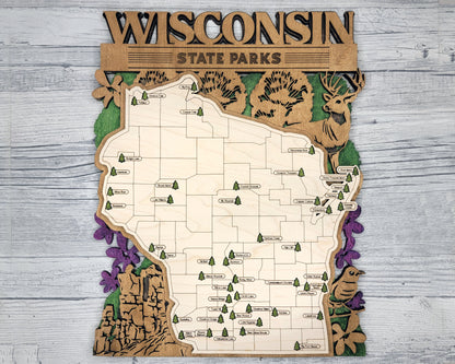 Wisconsin State Park Map