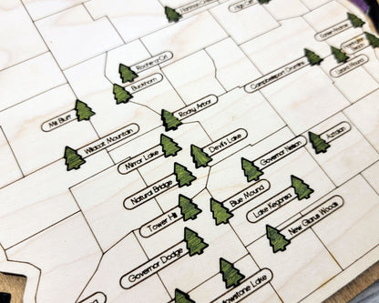 Wisconsin State Park Map