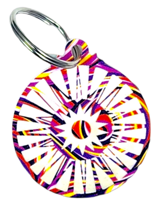 Swirl Blast Keychain