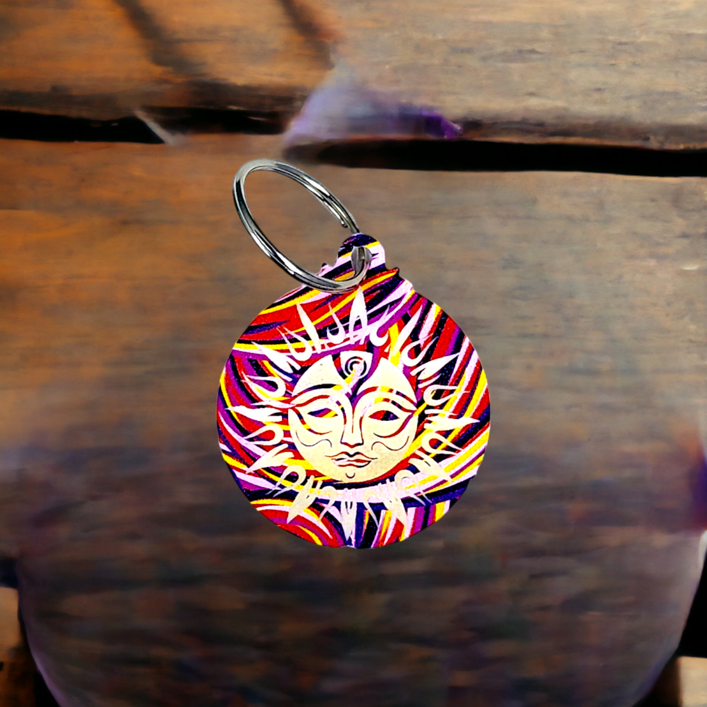 Swirl Sun Keychain 1