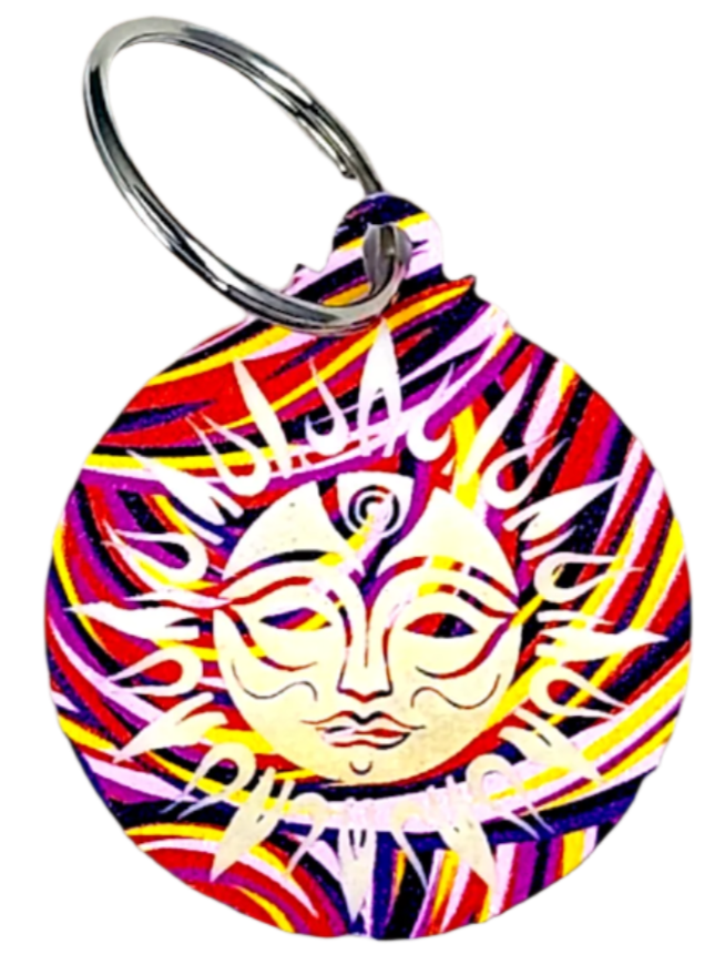 Swirl Sun Keychain 1