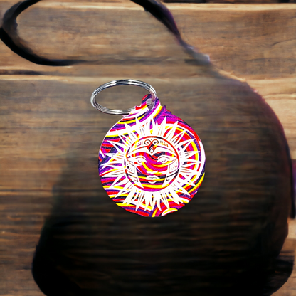 Swirl Sun Keychain 2