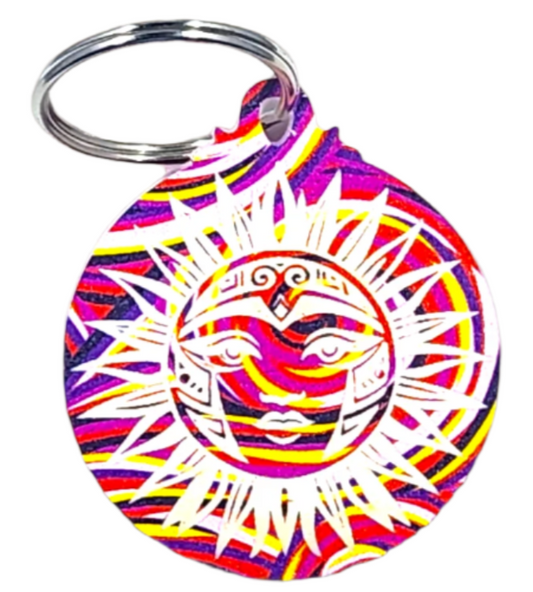 Swirl Sun Keychain 2