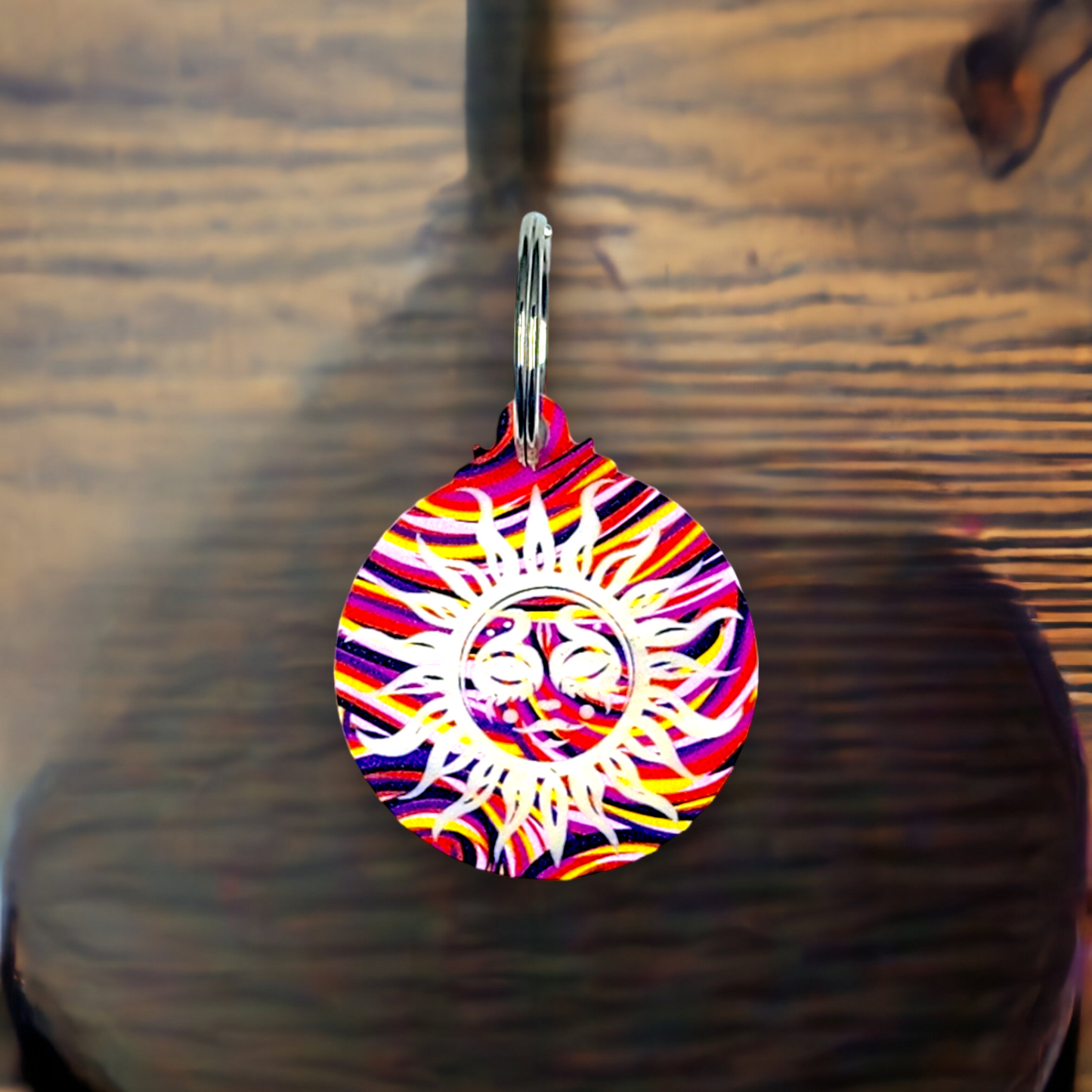 Swirl Sun Keychain 3