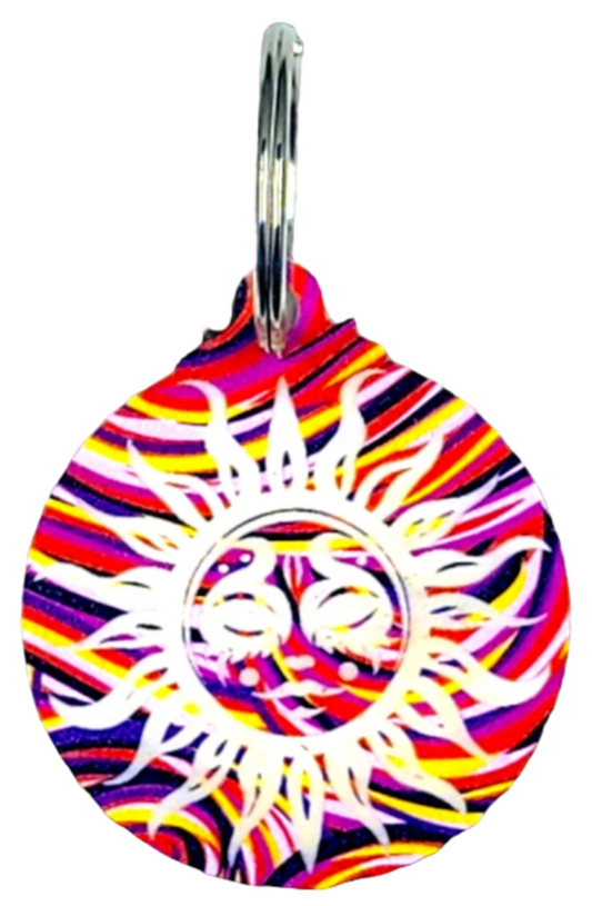 Swirl Sun Keychain 3