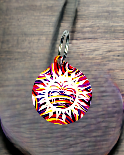 Swirl Sun Keychain 4