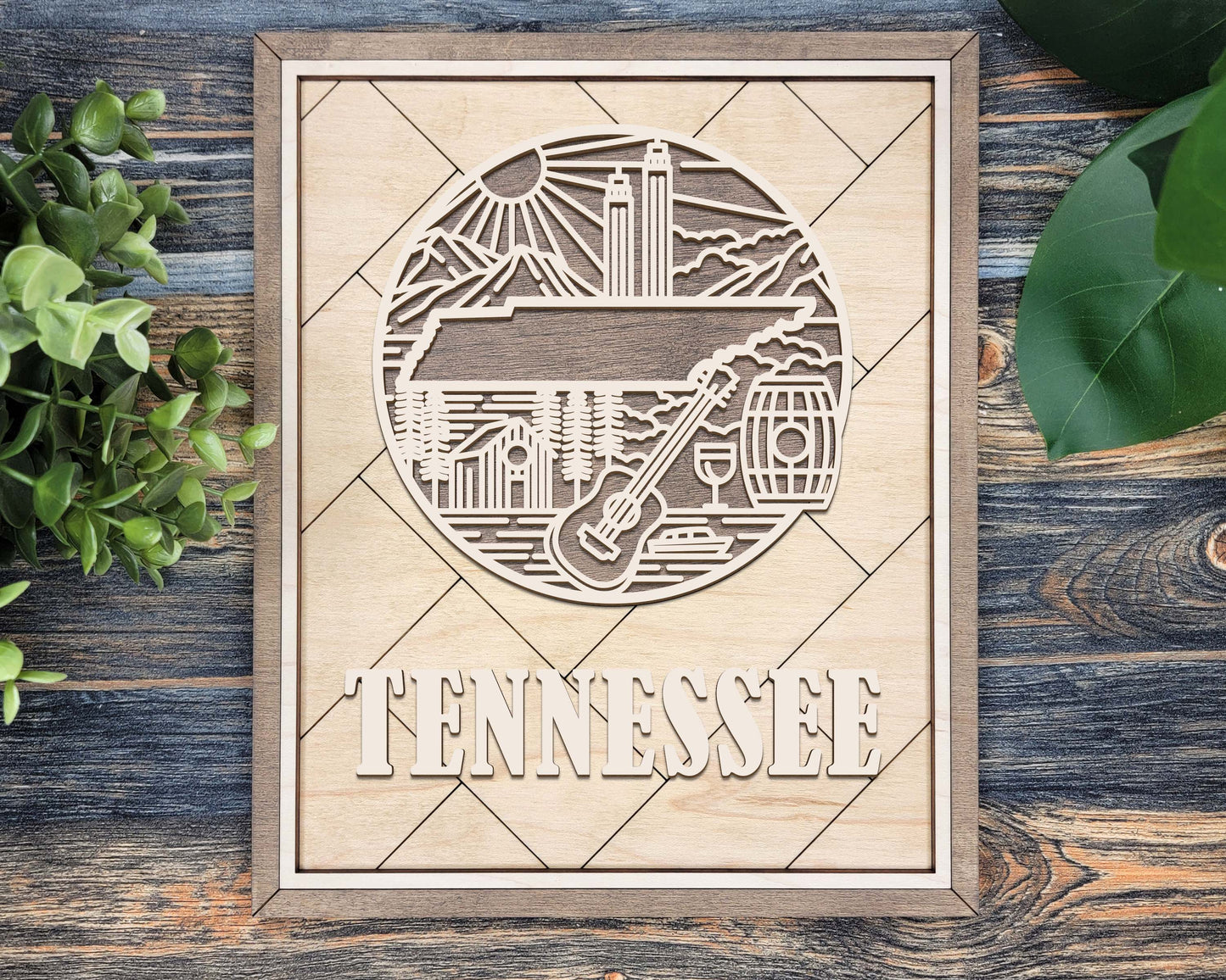 Tennessee Heritage Frame Pop Sign