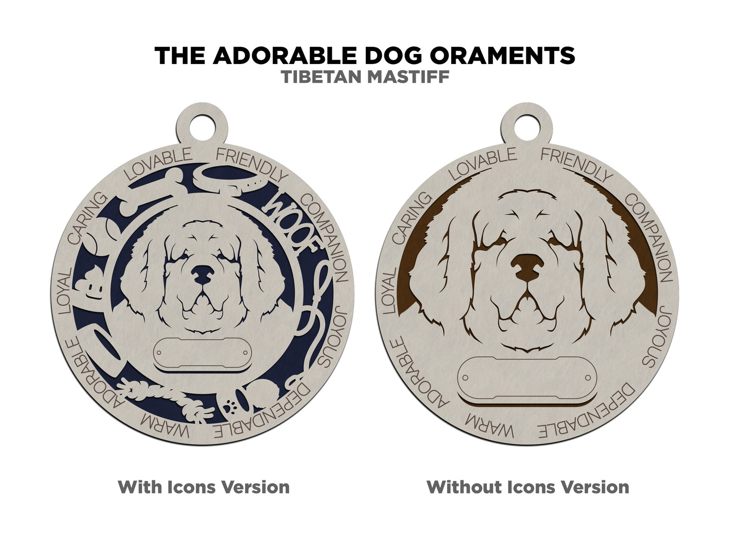 Tibetan Mastiff Dog Ornament