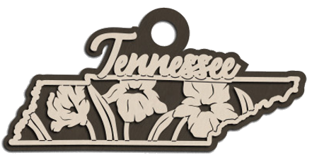 Tennessee State Flower Christmas Ornament