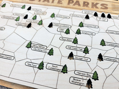 Tennessee State Park Map