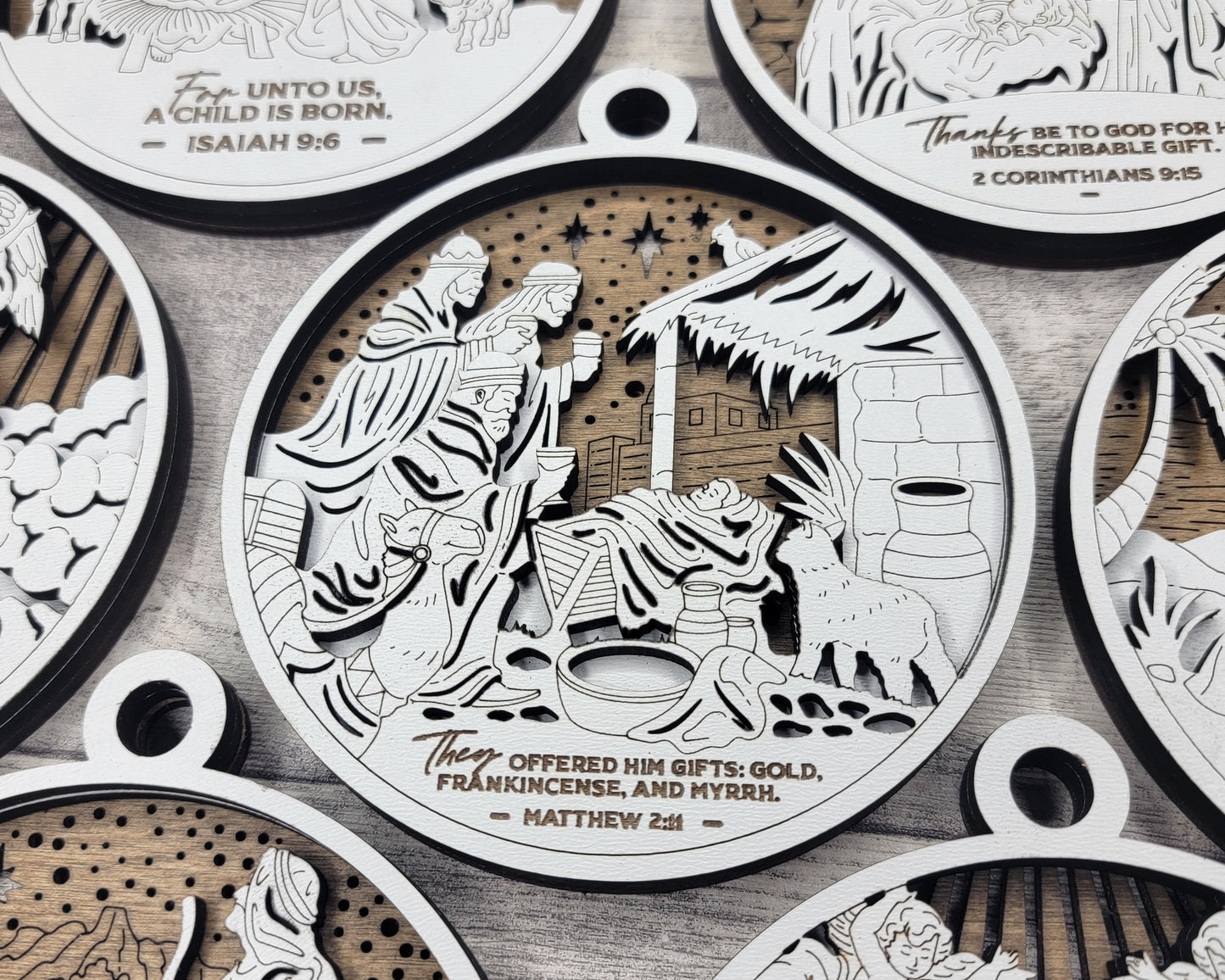 A King is Born Ornament - They Offered Him Gifts