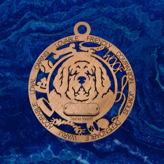 Tibetan Mastiff Dog Ornament (149)