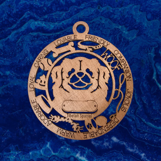 Tibetan Spaniel Dog Ornament (150)