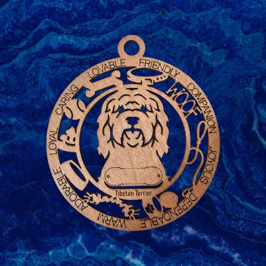 Tibetan Terrier Dog Ornament (151)
