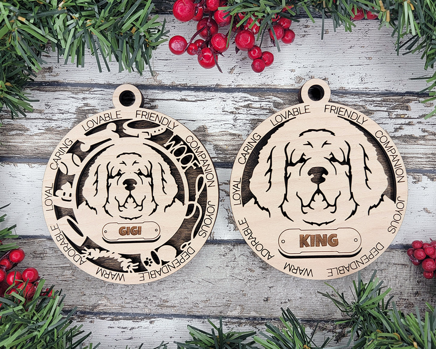 Adorable Dog Ornaments Pack 3