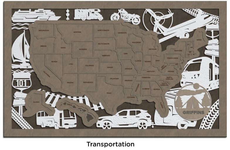 Transportation Travel Tracking Map