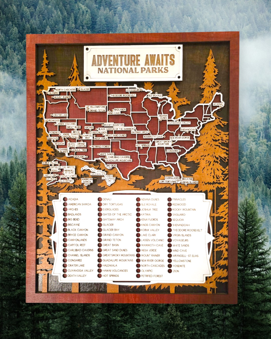 Trees Theme National Park Explorer Map