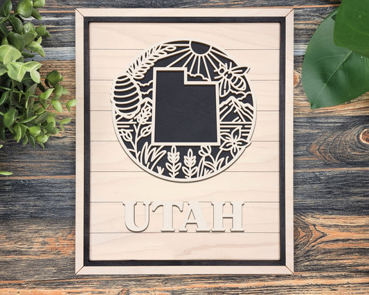 Utah Heritage Frame Pop Sign