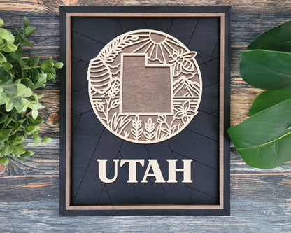 Utah Heritage Frame Pop Sign