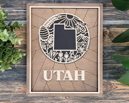 Utah Heritage Frame Pop Sign