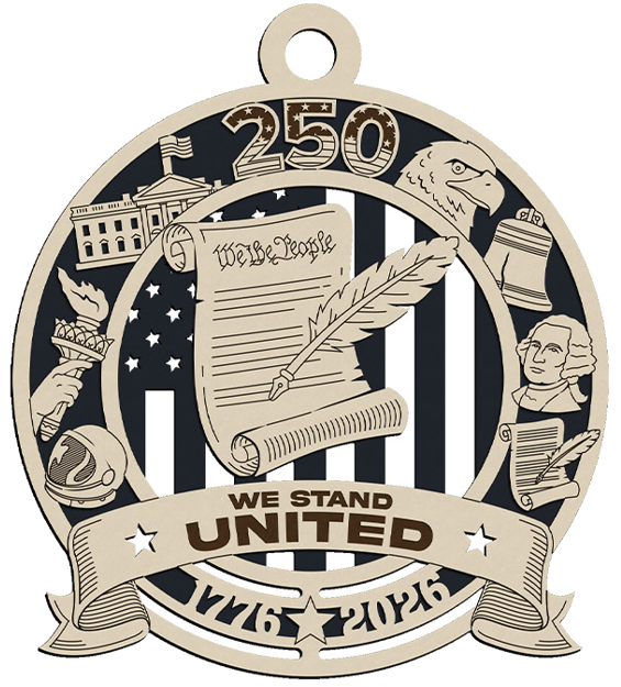 US Constitution - 250 Heritage Icon Ornament