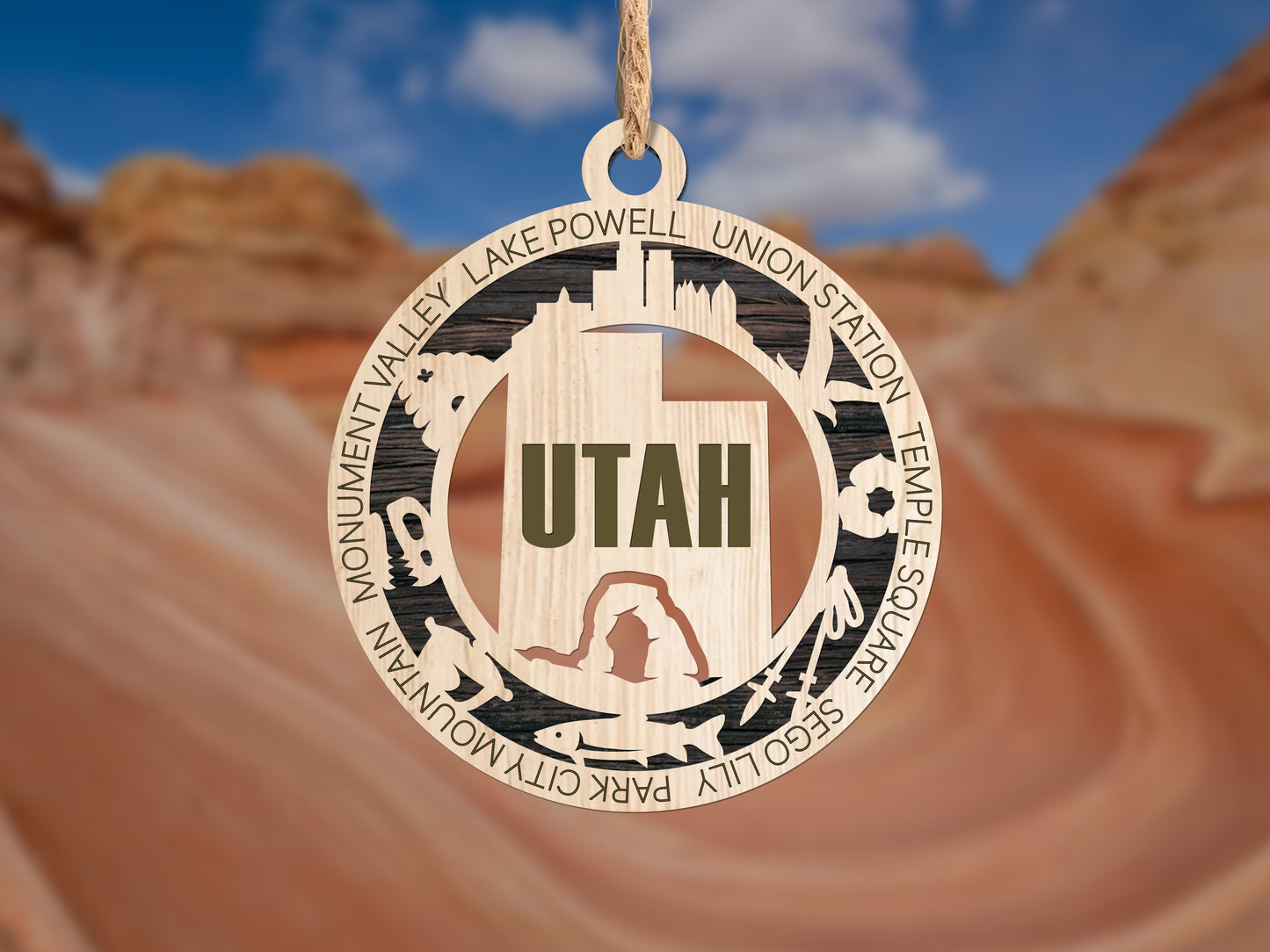 Utah State Ornament (46)