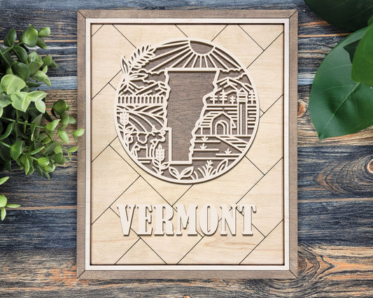 Vermont Heritage Frame Pop Sign